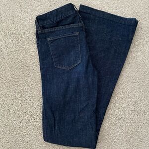 J. Crew Dark Blue Flare & Wide Leg Jeans